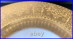 6 Antique Limoges France Heavily Gold Encrusted With Bouquet Dinner Plates 6 Antique Limoges France Heavily Gold Encrusted With Bouquet Dinner Plates