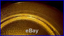 6 Antique Minton Gilded Gilt Dinner/Service Plates Gold Encrusted Incrustation