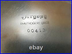 6 International Silver 1847 Rogers Golden Argosy 10.5 Dinner Service Plate 1926