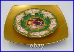 6 J. L. Coquet Large Limoges Service/Dinner Plates Gold Prelude