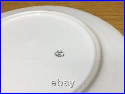 6 JP Limoges Pink Rose with Heavy Gold Edge Floral 9 3/4 Dinner Plates