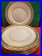 6-MINTON-CHINA-FOR-TIFFANY-H4134-GOLD-EMBOSSED-10-75-Dinner-Plates-01-ysa