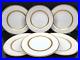 6-Mikasa-Antique-Lace-Dinner-Plates-L5531-Set-Gold-Trim-White-Flowers-Dish-Lot-01-piib