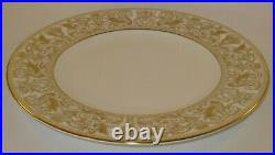 6 Wedgwood Florentine Gold W4219 10 3/4 Dinner Plates Lot A Excellent