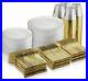 600-Pc-Gold-Plastic-Dinnerware-Set-100-Guest-Disposable-Gold-Party-Tableware-Set-01-guj