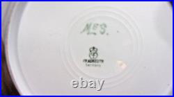 6fraureuth Germany- Artist Signed White Scalloped Gold Trim Dinner Plates 9.5