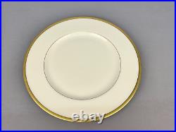 7 Lenox Tuxedo Gold 10 1/2 Dinner Plates Mint