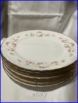 7 Vintage Pope Gosser Dinner Plates 10 Diameter, Florence Pattern In Exce (3)