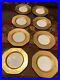 8-George-Jones-Sons-Crescent-Gold-Encrusted-Octagonal-10-1-2-Dinner-Plates-Ex-01-oyia