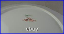 8 Haviland Schleiger 271A Dinner Plates Double Gold Pink Flowers Blue Ring Blank