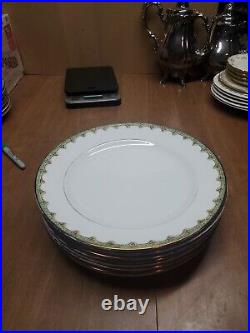 8 Lenox Mosaico d'Italia Mattonella Dinner Plates 11 1/4 Imperfect Read Bin 55