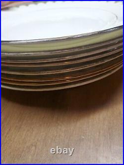 8 Lenox Mosaico d'Italia Mattonella Dinner Plates 11 1/4 Imperfect Read Bin 55