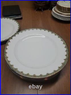 8 Lenox Mosaico d'Italia Mattonella Dinner Plates 11 1/4 Imperfect Read Bin 55