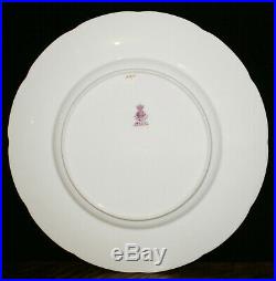 8 Minton for Tiffany & Co. New York Gold Encrusted Dinner Plates 10.25