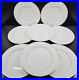 8-Royal-Doulton-Trent-Dinner-Plates-Set-Vintage-Elegant-White-Gold-Trim-Dish-Lot-01-ji