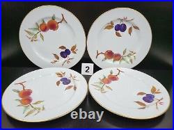 8 Royal Worcester Evesham Gold Dinner Plates Set 10 5/8 Porcelain Portugal Lot
