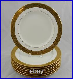 8 Spode Gold Encrusted Dinner Plates 10-3/8 Ovington Bros Multiple Available