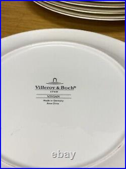 8 Villeroy & Boch Vivian 10 7/8 Dinner Plates Germany