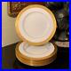 8-Wedgwood-Ascot-10-3-4-Dinner-Plates-Gold-Encrusted-Made-in-England-Excellent-01-su