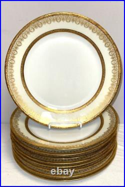 9 Charles Field Haviland LIMOGES ARIZONA GOLD 10 DINNER PLATES