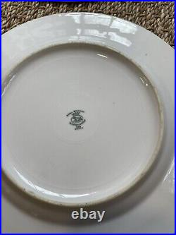 9 Gold encrusted floral Porcelain dinner plates 10 Bavarian Hutschenreuther