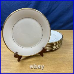 9 Lenox Eternal Ivory withGold Trim 10 5/8 Dinner Plates USA 9 Lenox Eternal Ivory withGold Trim 10 5/8 Dinner Plates USA