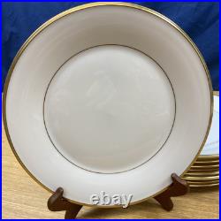 9 Lenox Eternal Ivory withGold Trim 10 5/8 Dinner Plates USA 9 Lenox Eternal Ivory withGold Trim 10 5/8 Dinner Plates USA