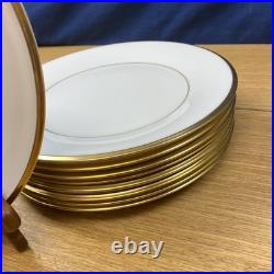 9 Lenox Eternal Ivory withGold Trim 10 5/8 Dinner Plates USA 9 Lenox Eternal Ivory withGold Trim 10 5/8 Dinner Plates USA