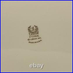 9 Lenox Eternal Ivory withGold Trim 10 5/8 Dinner Plates USA 9 Lenox Eternal Ivory withGold Trim 10 5/8 Dinner Plates USA