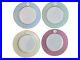 A-RAYNAUD-C-Limoges-France-MEDAILLON-Pink-Blue-Gold-Rim-Dinner-Plates-Set-01-rdy