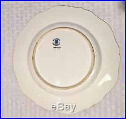 ANTIQUE SPODE COPELAND FOR TIFFANY Co YELLOW HEAVY GOLD SCALLOPED DINNER PLATE 1