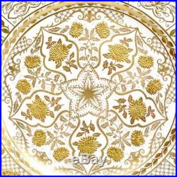 Abbeydale Imperial Gold 11.5 Dinner Plates For T. Goode & Co. London, England