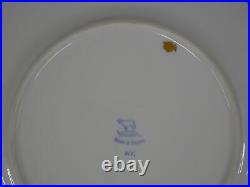 Ambrosius Lamm Dresden Saxony 11 Dinner Plate Floral w Raised Gold 1930s SH4