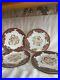 Antique-7-Dinner-Plates-10-Marked-Hand-Painted-Burgundy-Gold-Sculloped-Edges-01-pi