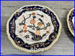 Antique Copeland Imari Pattern Gold Gilded Scalloped Edge 9.5 Plate Set Of 2 Antique Copeland Imari Pattern Gold Gilded Scalloped Edge 9.5 Plate Set Of 2