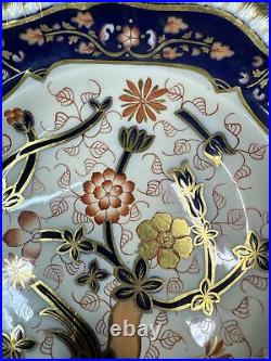 Antique Copeland Imari Pattern Gold Gilded Scalloped Edge 9.5 Plate Set Of 2 Antique Copeland Imari Pattern Gold Gilded Scalloped Edge 9.5 Plate Set Of 2