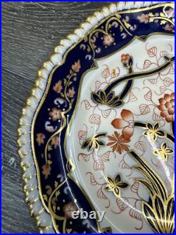 Antique Copeland Imari Pattern Gold Gilded Scalloped Edge 9.5 Plate Set Of 2 Antique Copeland Imari Pattern Gold Gilded Scalloped Edge 9.5 Plate Set Of 2
