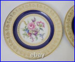 Antique Early 1930s Thomas Bavaria 24k Gilded Plate Plates, Set Of 6