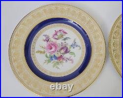 Antique Early 1930s Thomas Bavaria 24k Gilded Plate Plates, Set Of 6