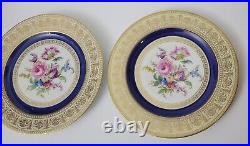 Antique Early 1930s Thomas Bavaria 24k Gilded Plate Plates, Set Of 6