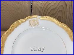 Antique French Haviland Gold Monogram Gilded China William Lycett 66 Pieces