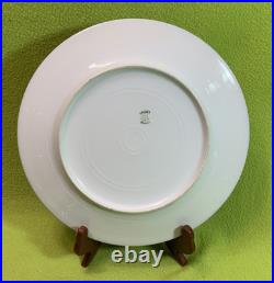 Antique French WM Guerin & Co Limoges 4 Dinner Plates Cobalt & Gold Encrusted VG Antique French WM Guerin & Co Limoges 4 Dinner Plates Cobalt & Gold Encrusted VG