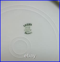 Antique French WM Guerin & Co Limoges 4 Dinner Plates Cobalt & Gold Encrusted VG Antique French WM Guerin & Co Limoges 4 Dinner Plates Cobalt & Gold Encrusted VG