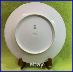 Antique French WM Guerin & Co Limoges 4 Dinner Plates Cobalt & Gold Encrusted VG Antique French WM Guerin & Co Limoges 4 Dinner Plates Cobalt & Gold Encrusted VG
