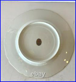 Antique Hutschenreuther Dresden Hand Painted Gold Encrusted Plate dated 1914