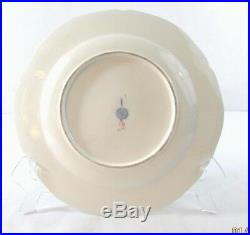Antique KPM Royal Porcelain Berlin Blue Gold 1849-1870 (6) Dinner Plates