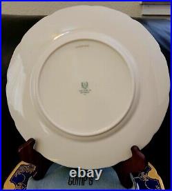 Antique Lenox Cobalt Gold Encrusted 10.5 Dinner Cabinet Plates 12 Set Gumps HTF