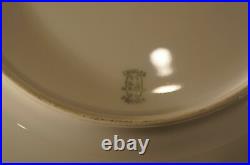 Antique Limoges Dinner Plates China 22 karat gold Set of 6