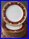 Antique-MINTON-TIFFANY-CO-9-75-RED-BURGUNDY-GOLD-ENCRUSTED-Dinner-9-Plates-01-md