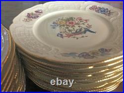 Antique Rosenthal Dessert plates, Phoenix Sanssouci (8 3/4 inches, gold band)